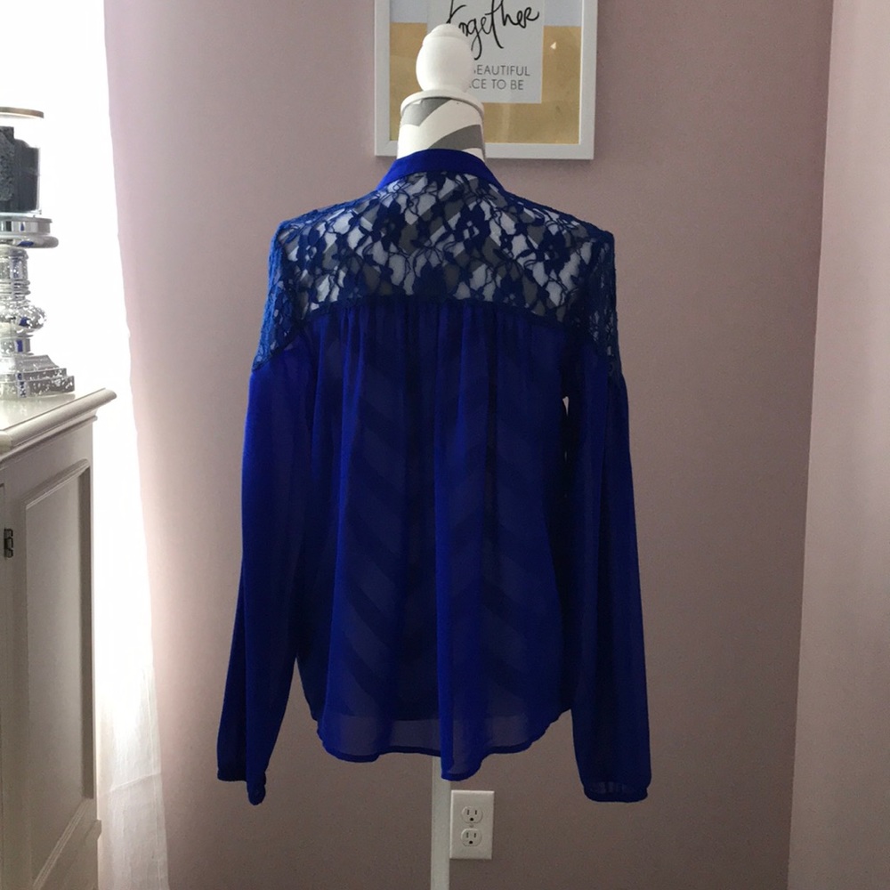 Royal Blue Blouse